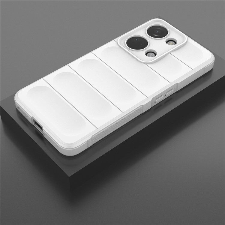 For OnePlus Nord 3 5G / Ace 2V Soft TPU Drop-proof Phone Case Rugged Back Protective Cover - White