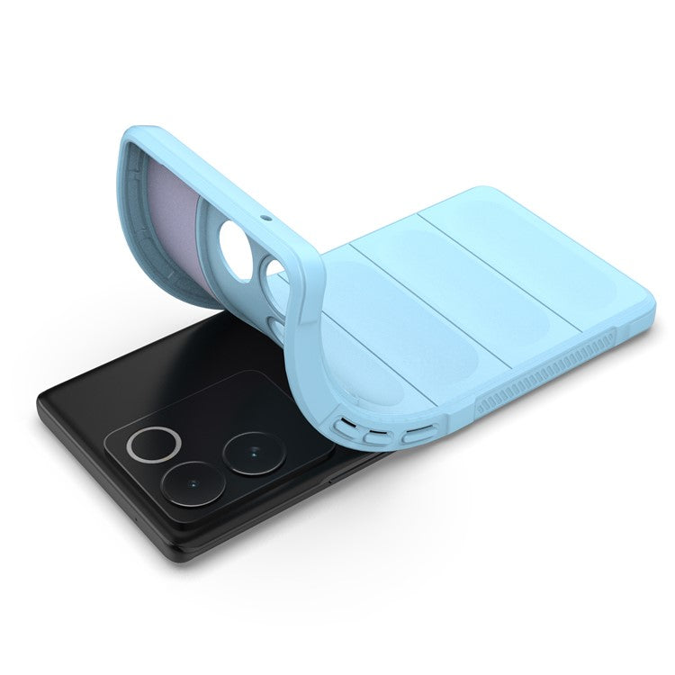 For vivo S17e 5G Flexible TPU Phone Case Drop Protection Phone Shell Protective Cover - Baby Blue