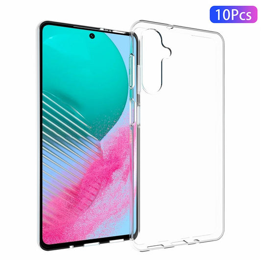 10Pcs / Pack For Samsung Galaxy M54 5G / F54 5G Inner Watermark-Free Phone Case Crystal Clear TPU Cover