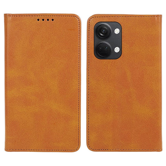 For OnePlus Nord 3 5G / Ace 2V Business Style Wallet Phone Cover Calf Texture Anti-drop PU Leather Shell Case - Khaki