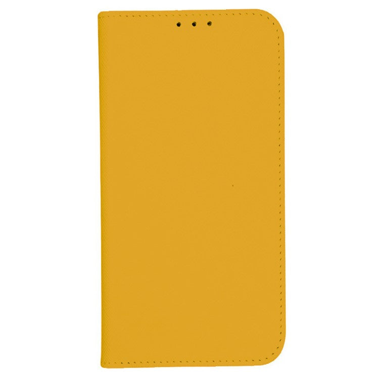 For OnePlus Ace 2V / Nord 3 5G Cross Texture Stand PU Leather Cover Anti-Scratch Phone Case Wallet - Yellow
