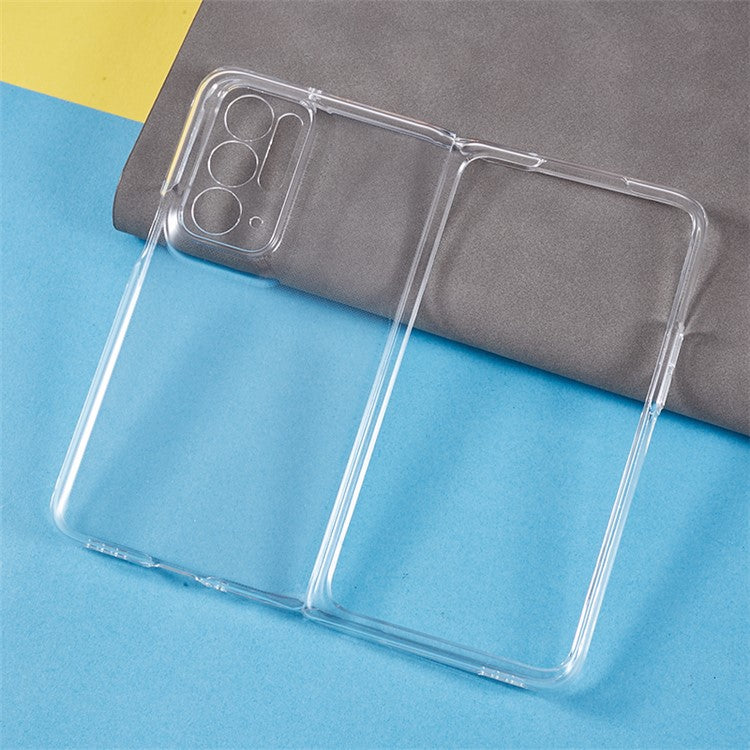 Transparent Folding Phone Case for Oppo Find N , Anti-drop PC Protective Phone Cover
