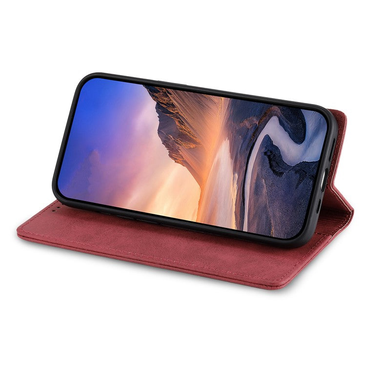 DF-05 For Samsung Galaxy A23 5G (Global Version) / A23 4G Wallet Phone Leather Case RFID Blocking Stand Phone Cover - Red