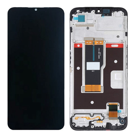 For Realme C31 Grade S OEM IPS LCD Screen and Digitizer Assembly + Frame Part (without Logo)
