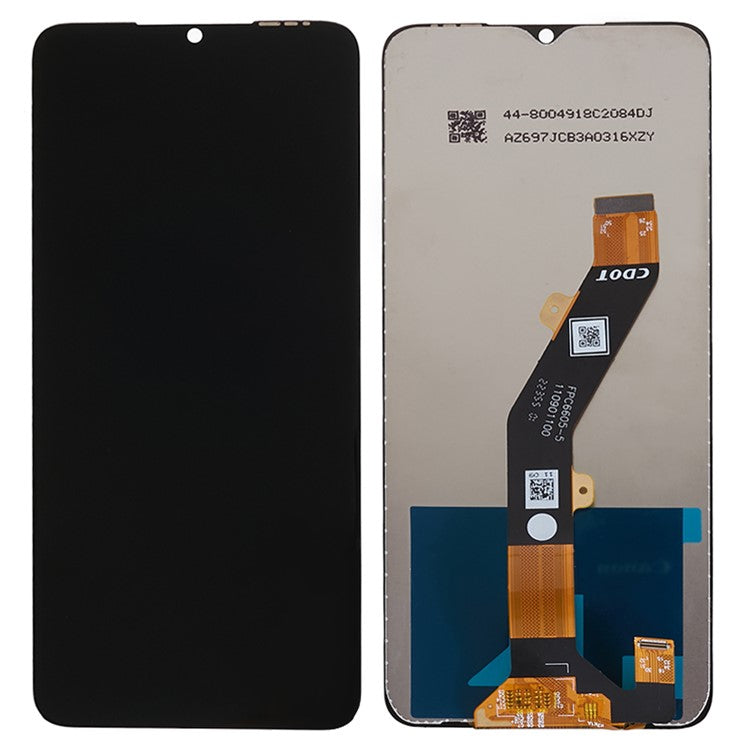 For Tecno Pop 7 Pro 4G BF7 6.6" Grade C LCD Screen and Digitizer Assembly Repair Part (without Logo)