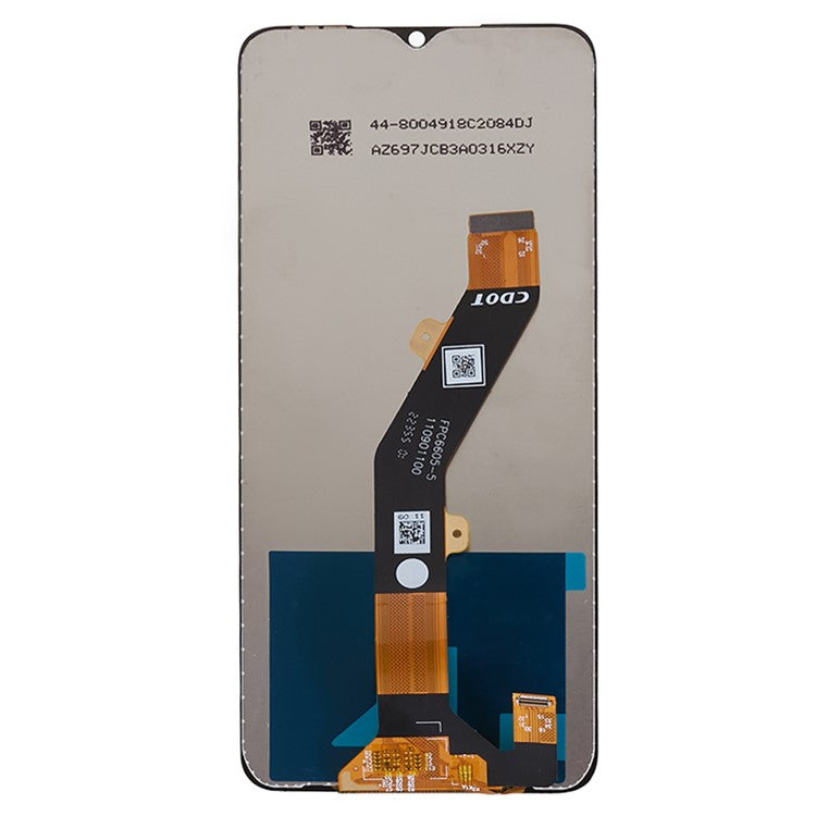 For Tecno Pop 7 Pro 4G BF7 6.6" Grade C LCD Screen and Digitizer Assembly Repair Part (without Logo)