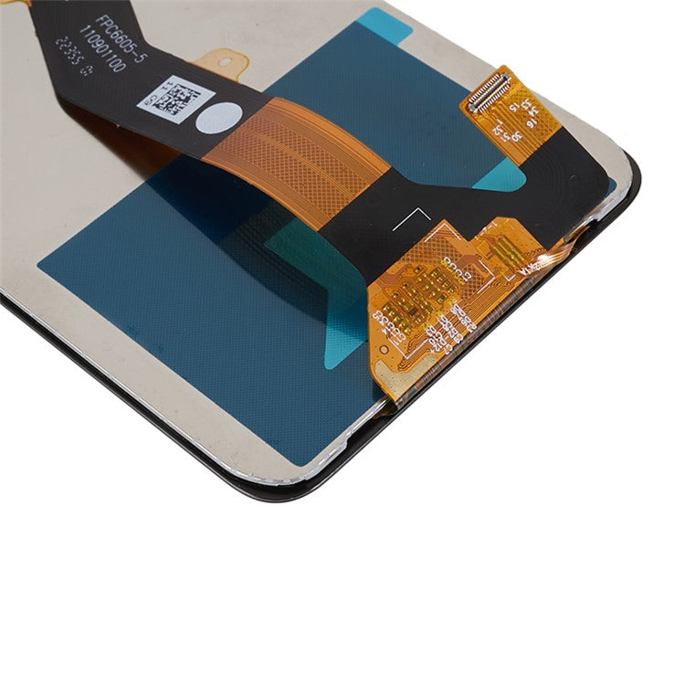 For Tecno Pop 7 Pro 4G BF7 6.6" Grade C LCD Screen and Digitizer Assembly Repair Part (without Logo)