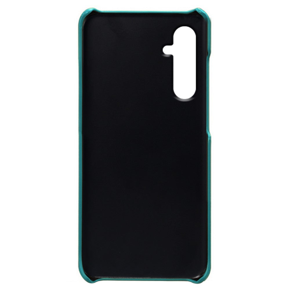 For Samsung Galaxy M54 5G / F54 5G Dual Card Slots Phone Case PU Leather Coated Hard PC Back Cover - Green
