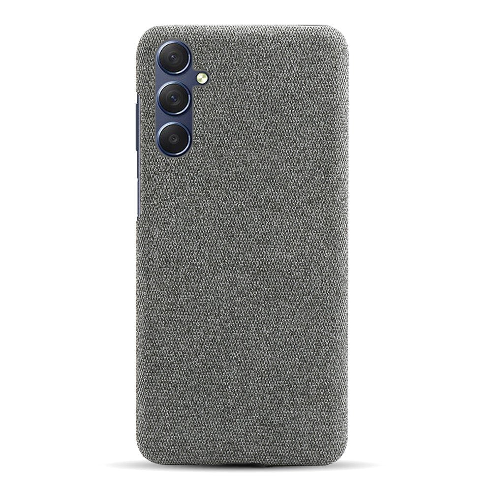 For Samsung Galaxy M54 5G / F54 5G Cloth+Hard PC Back Cover Scratch-proof Protective Phone Case - Grey