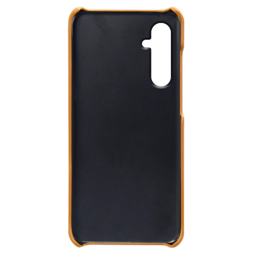 For Samsung Galaxy M54 5G / F54 5G Calf Texture Phone Case Shockproof PU Leather+PC Smartphone Cover - Orange