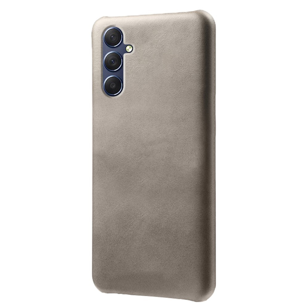 For Samsung Galaxy M54 5G / F54 5G Calf Texture Phone Case Shockproof PU Leather+PC Smartphone Cover - Grey
