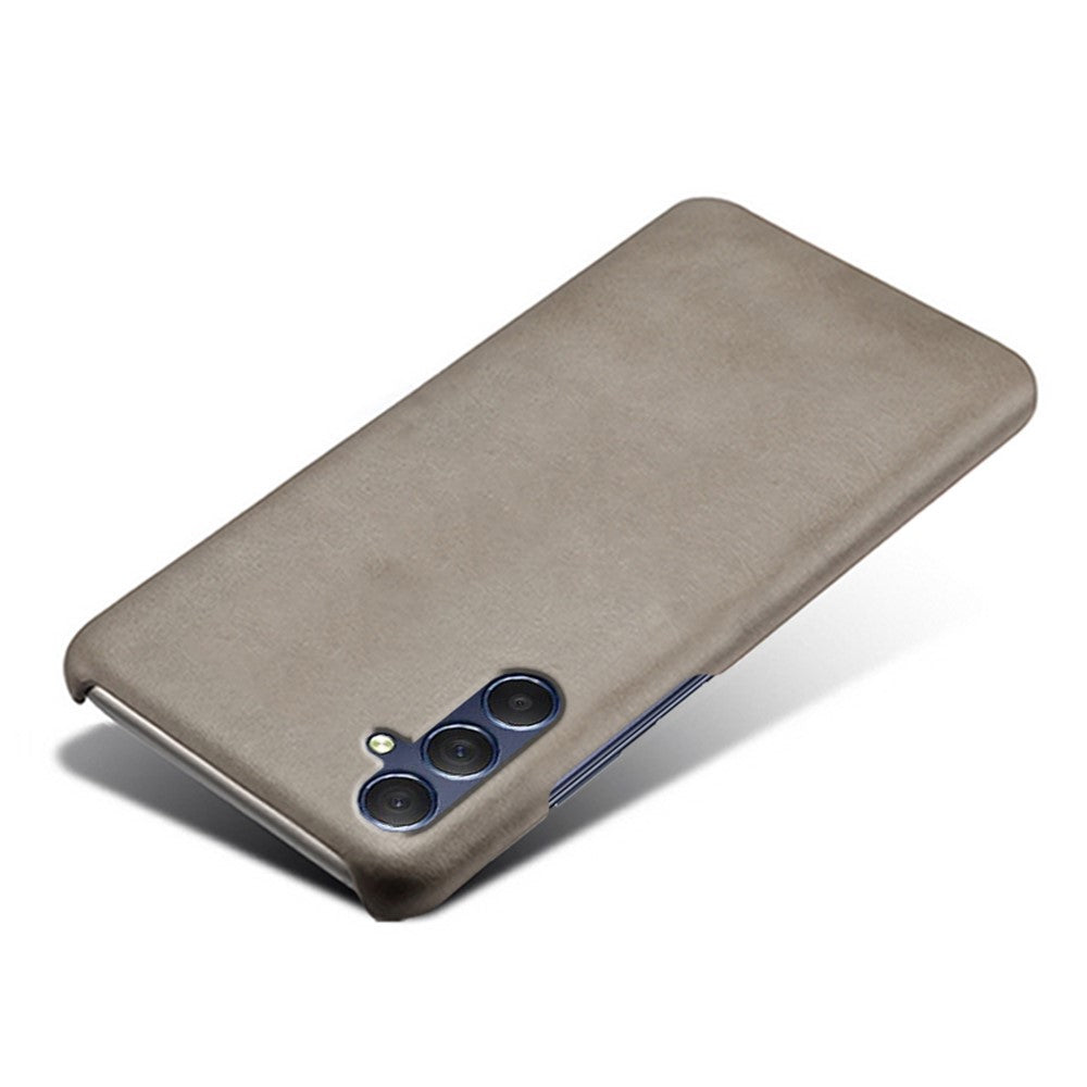 For Samsung Galaxy M54 5G / F54 5G Calf Texture Phone Case Shockproof PU Leather+PC Smartphone Cover - Grey