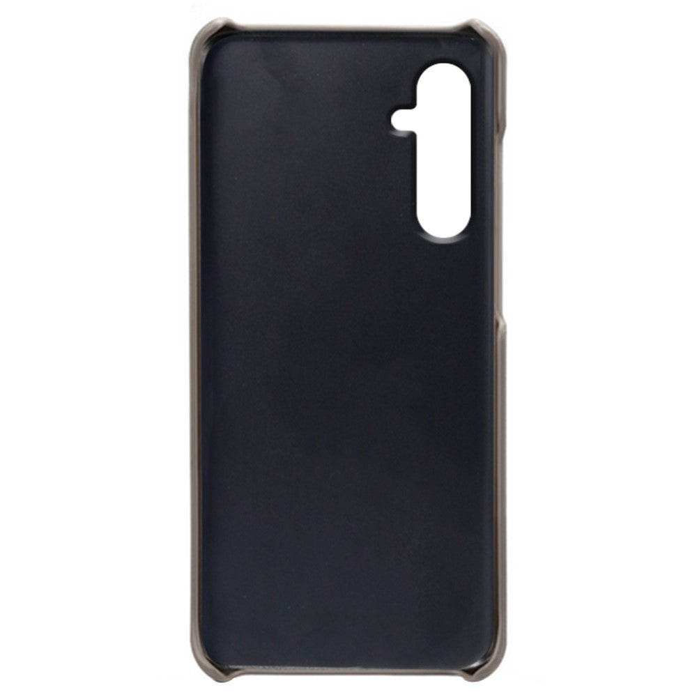 For Samsung Galaxy M54 5G / F54 5G Calf Texture Phone Case Shockproof PU Leather+PC Smartphone Cover - Grey