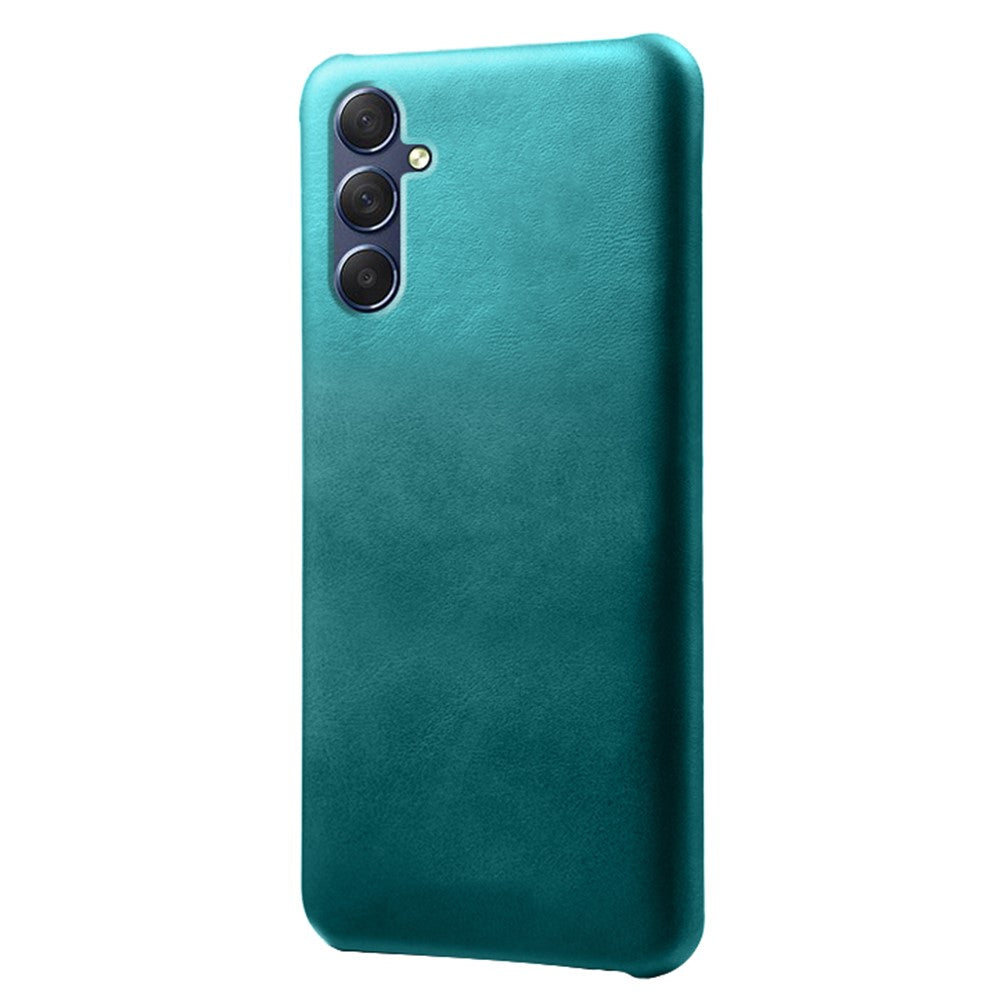 For Samsung Galaxy M54 5G / F54 5G Calf Texture Phone Case Shockproof PU Leather+PC Smartphone Cover - Green