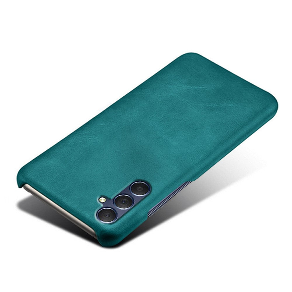 For Samsung Galaxy M54 5G / F54 5G Calf Texture Phone Case Shockproof PU Leather+PC Smartphone Cover - Green