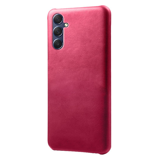 For Samsung Galaxy M54 5G / F54 5G Calf Texture Phone Case Shockproof PU Leather+PC Smartphone Cover - Rose