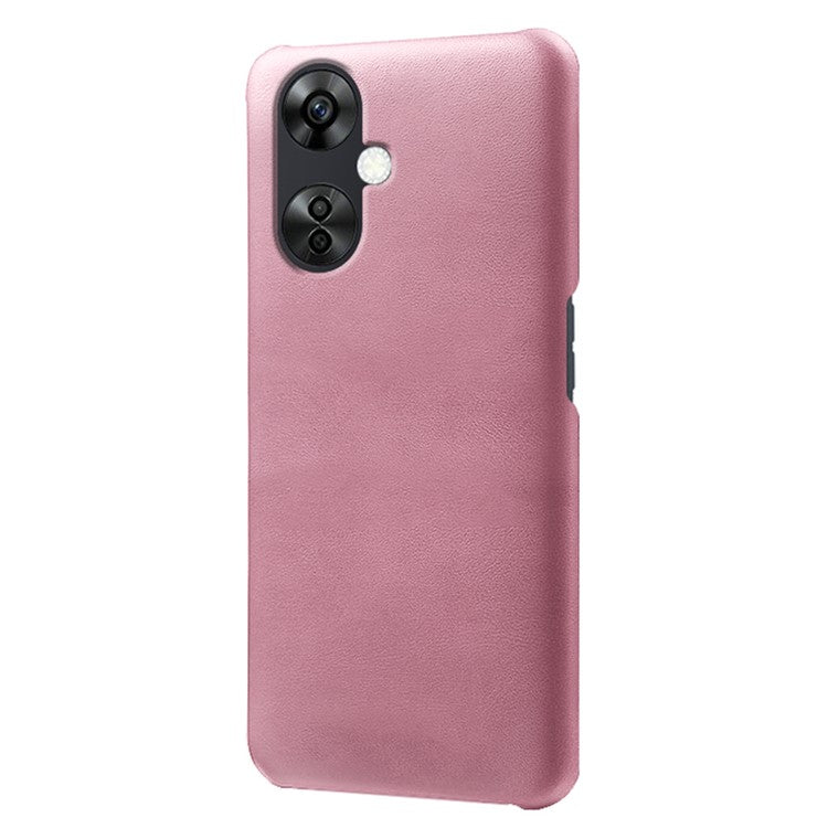 For OnePlus Nord CE3 5G / CE 3 Lite 5G / Nord N30 5G Calf Texture Phone Case PU Leather + PC Protective Cover - Rose Gold