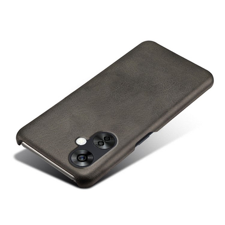 For OnePlus Nord CE3 5G / CE 3 Lite 5G / Nord N30 5G Calf Texture Phone Case PU Leather + PC Protective Cover - Black