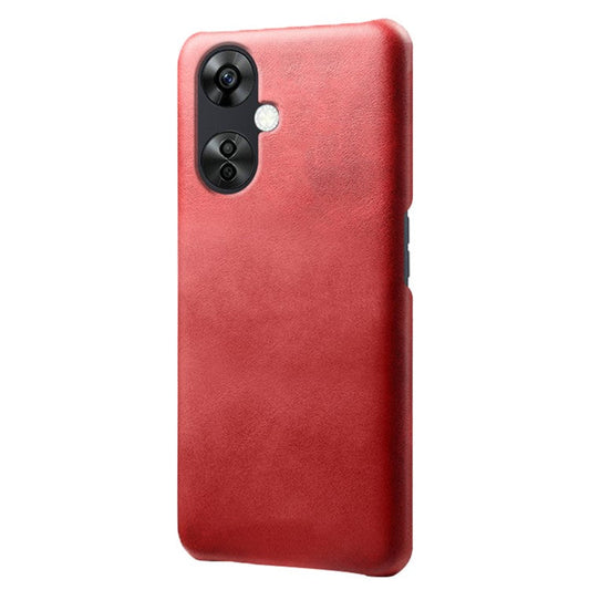 For OnePlus Nord CE3 5G / CE 3 Lite 5G / Nord N30 5G Calf Texture Phone Case PU Leather + PC Protective Cover - Red
