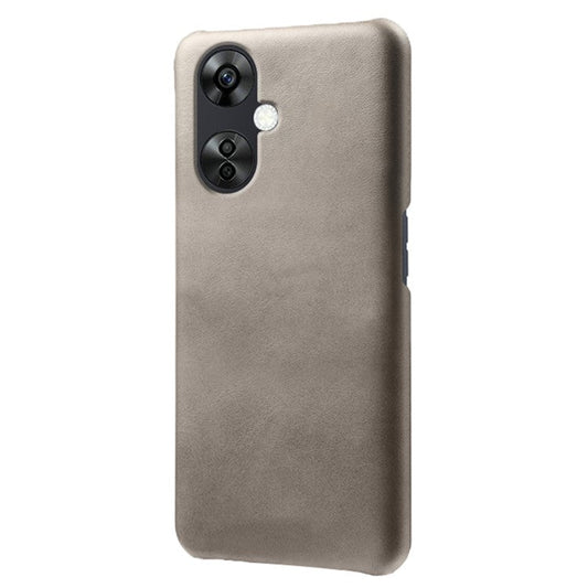 For OnePlus Nord CE3 5G / CE 3 Lite 5G / Nord N30 5G Calf Texture Phone Case PU Leather + PC Protective Cover - Grey