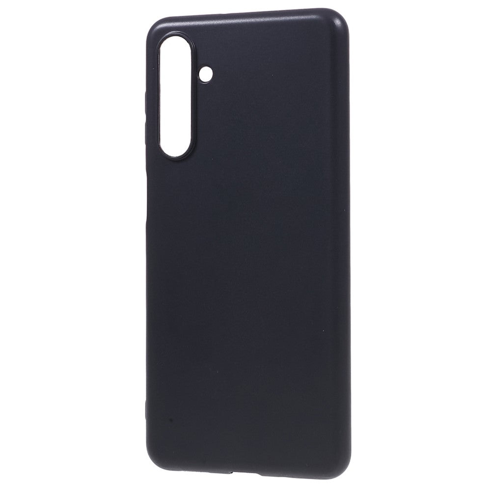 For Samsung Galaxy F54 5G / M54 5G Glossy Finish Soft TPU Phone Case Protective Phone Cover - Black