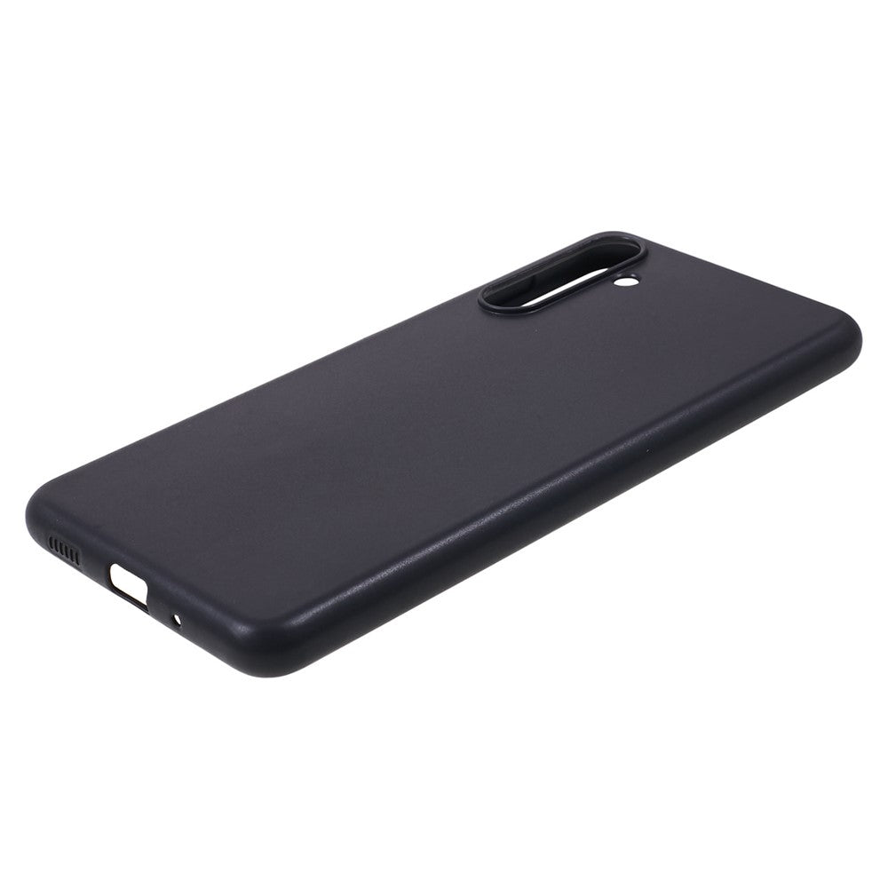For Samsung Galaxy F54 5G / M54 5G Glossy Finish Soft TPU Phone Case Protective Phone Cover - Black