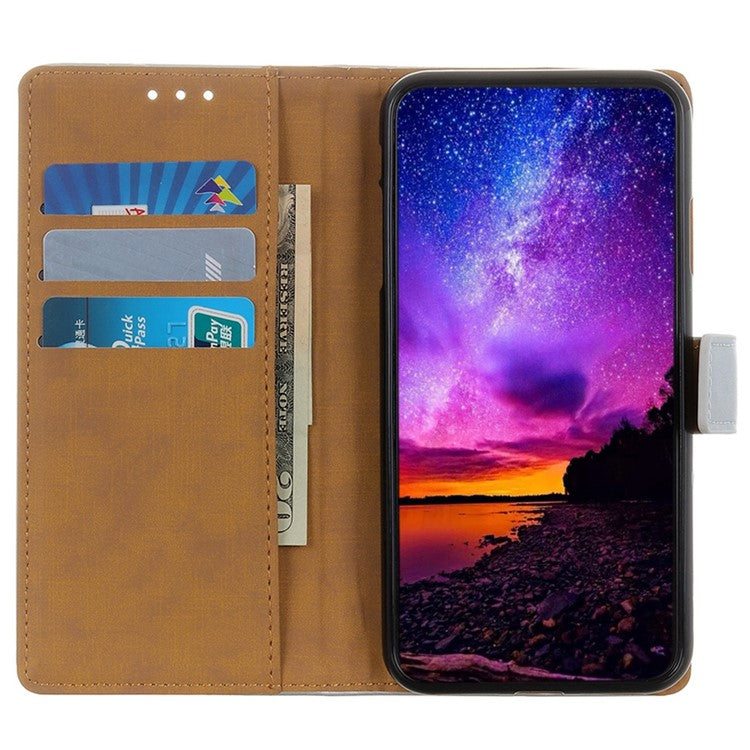 For OnePlus Nord 3 5G / Ace 2V Textured PU Leather Wallet Cover Anti-fall Flip Stand Phone Case - Silver