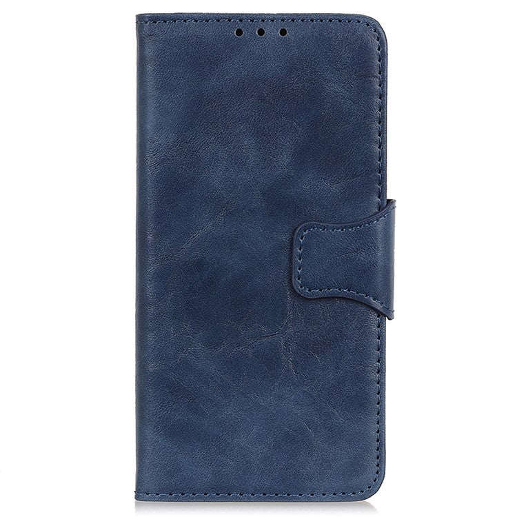 For OnePlus Nord 3 5G / Ace 2V Crazy Horse Texture Split Leather Phone Case Stand Phone Wallet Cover - Blue