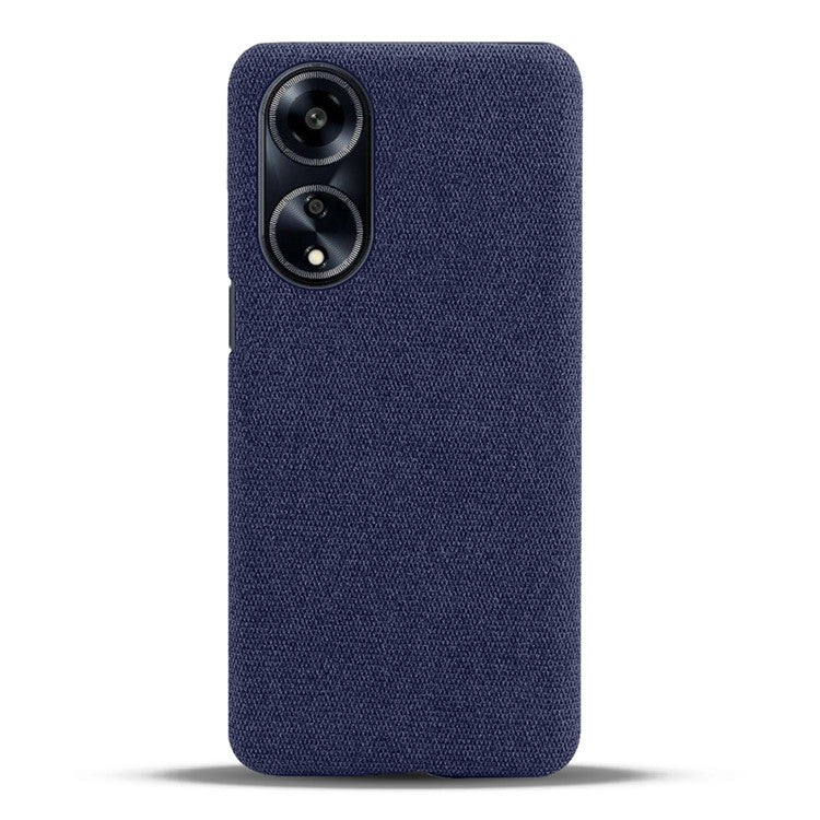 Phone Case for Oppo A1 5G / A98 5G / F23 5G , Dual Layer Cloth+Hard PC Protective Cover - Blue