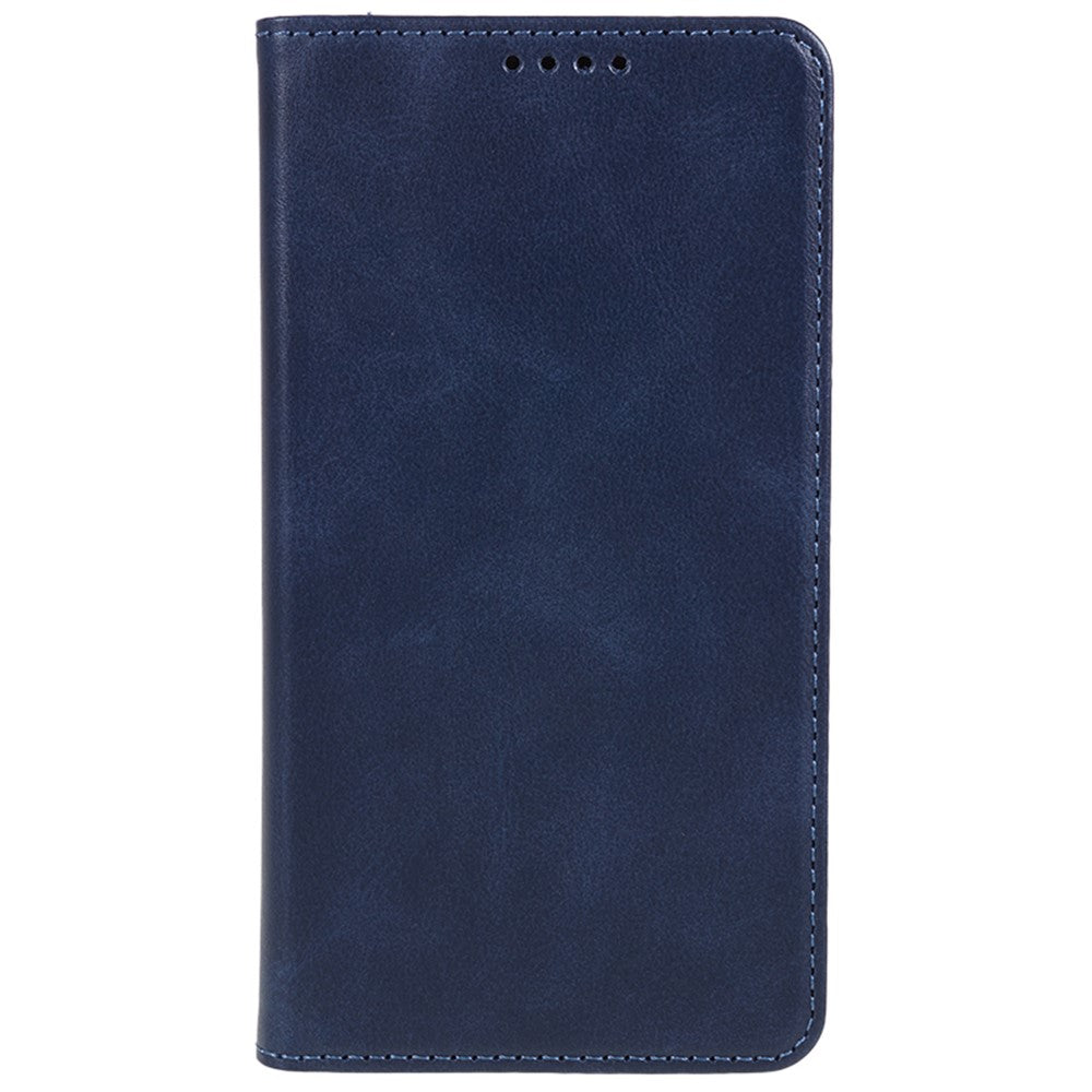 For Samsung Galaxy M54 5G / F54 5G Anti-drop PU Leather Stand Case Calf Texture Wallet  Phone Cover - Blue