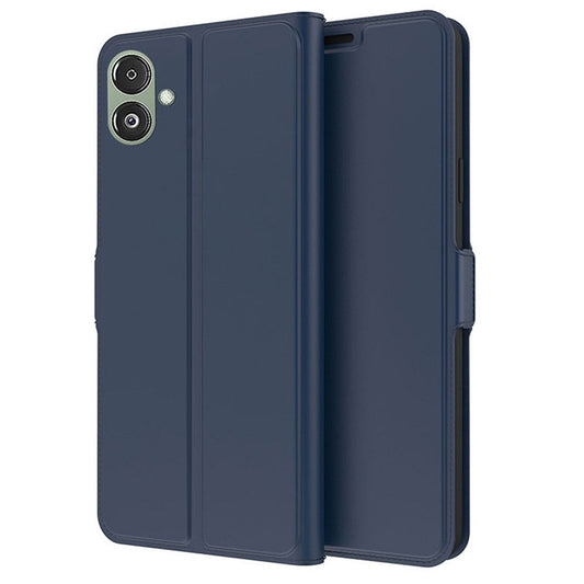 For Samsung Galaxy F14 5G Magnetic PU Leather Stand Phone Cover Case Card Slot with Inner TPU Shell - Blue