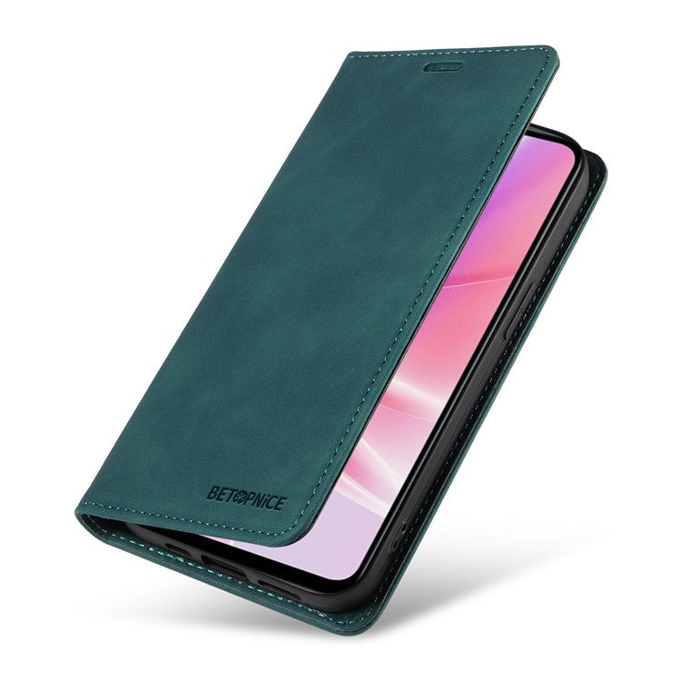 BETOPNICE 003 For Oppo A56s 5G / A57 (2022) 5G / A77 5G / K10 5G / A57 4G / A57e 4G / A57s 4G / A77 4G / Realme Q5i / Narzo 50 5G / V23 5G / OnePlus Nord N20 SE 4G Leather Phone Case - Green