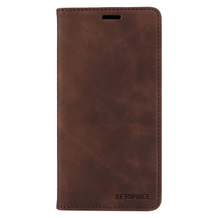 BETOPNICE 003 For Oppo A56s 5G / A57 (2022) 5G / A77 5G / K10 5G / A57 4G / A57e 4G / A57s 4G / A77 4G / Realme Q5i / Narzo 50 5G / V23 5G / OnePlus Nord N20 SE 4G Leather Phone Case - Brown