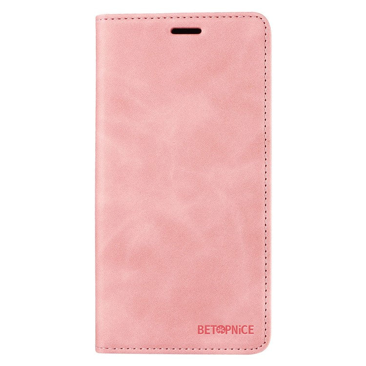 BETOPNICE 003 For Oppo A56s 5G / A57 (2022) 5G / A77 5G / K10 5G / A57 4G / A57e 4G / A57s 4G / A77 4G / Realme Q5i / Narzo 50 5G / V23 5G / OnePlus Nord N20 SE 4G Leather Phone Case - Pink