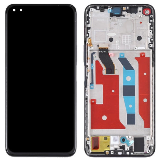 For Honor X20 / Honor 50 Lite OEM Grade S LCD Screen and Digitizer Assembly + Frame Replacement Part (without Logo) - Black