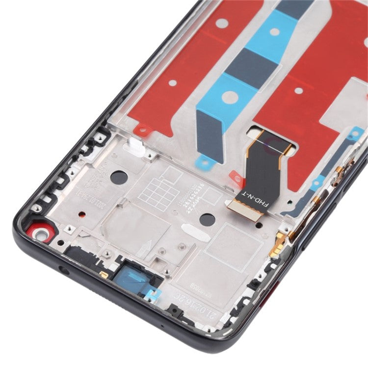 For Honor X20 / Honor 50 Lite OEM Grade S LCD Screen and Digitizer Assembly + Frame Replacement Part (without Logo) - Black