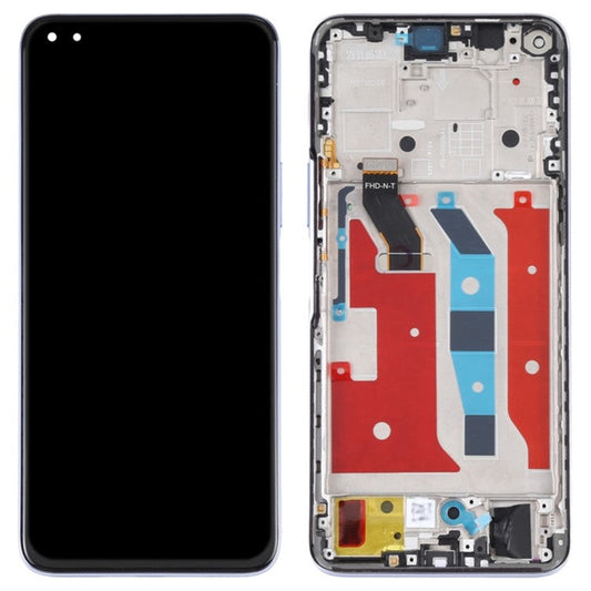 For Honor X20 / Honor 50 Lite OEM Grade S LCD Screen and Digitizer Assembly + Frame Replacement Part (without Logo) - Silver