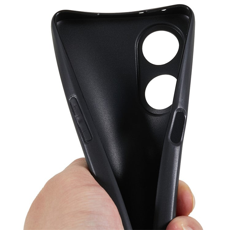 TPU Cover for Oppo A98 5G Precise Cutouts Protection Glossy Phone Case - Black