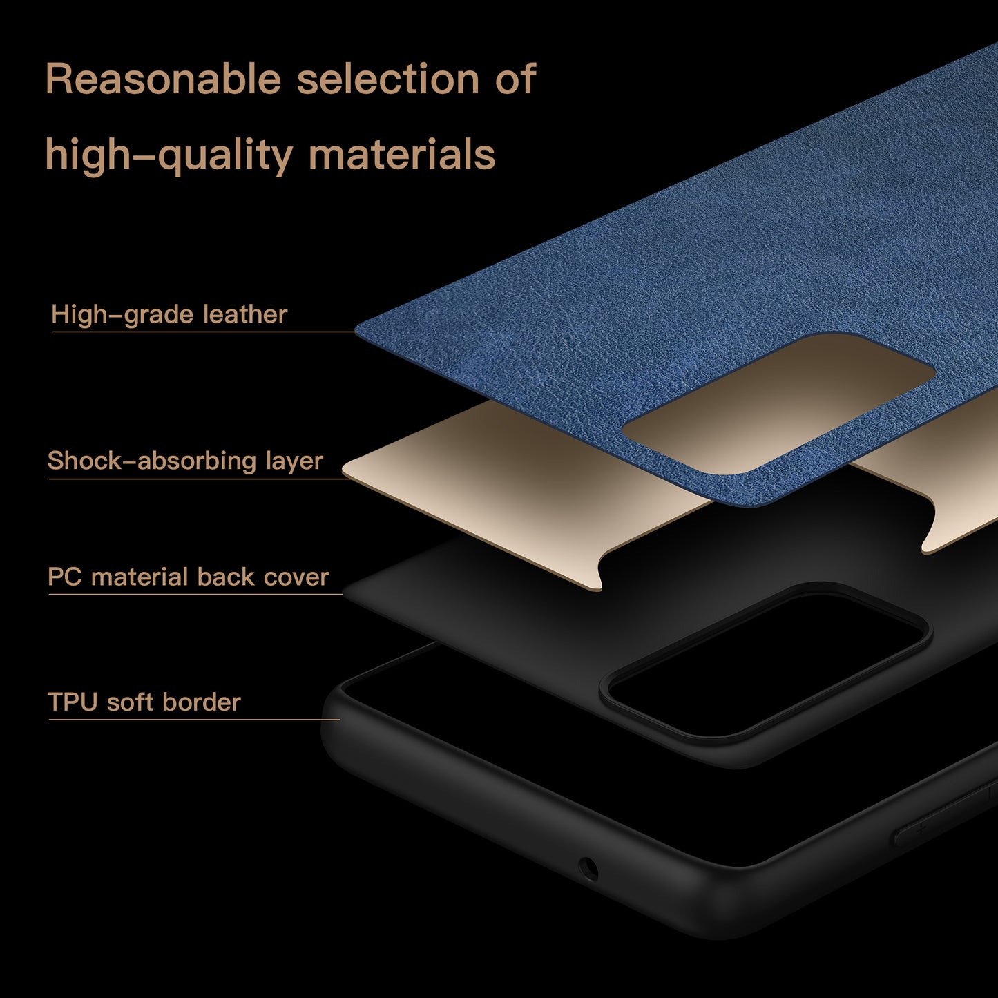 Retro Case for Samsung Galaxy S20 FE 4G / FE 5G / S20 Lite / S20 FE 2022 , PU Leather Coated TPU+PC Phone Cover - Blue