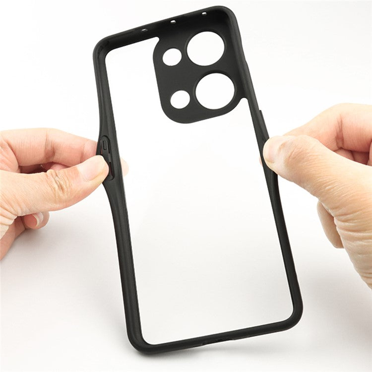 For OnePlus Nord 3 5G / Ace 2V Transparent Phone Case Anti-Scratch Flexible TPU + Hard PC Cell Phone Cover
