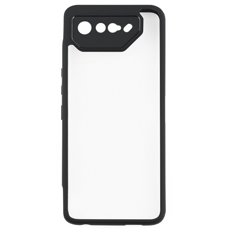 For Asus ROG Phone 7 5G Mobile Phone Cover Transparent Anti-Dust Flexible TPU + Hard PC Phone Case