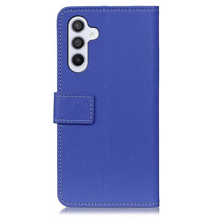 Wallet Phone Case for Samsung Galaxy S23 FE , Dustproof PU Leather + TPU Inner Shell Stand Flip Cover - Blue