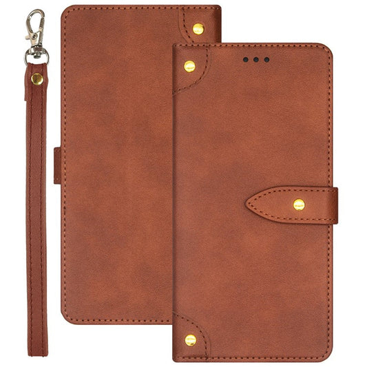 IDEWEI PU Leather Flip Cover for Asus Zenfone 10 5G Protective Case Drop-Proof Card Slots Phone Shell - Brown