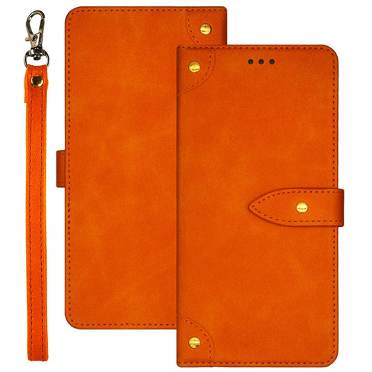 IDEWEI PU Leather Flip Cover for Asus Zenfone 10 5G Protective Case Drop-Proof Card Slots Phone Shell - Orange