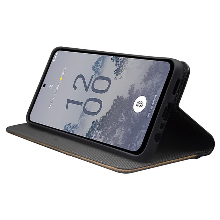 IDEWEI PU Leather Flip Cover for Asus Zenfone 10 5G Card Slots Splicing Color Anti-Drop Phone Case - Brown