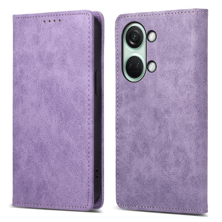 DF-05 For OnePlus Nord 3 5G / Ace 2V PU Leather Wallet Case RFID Blocking Stand Phone Cover - Purple