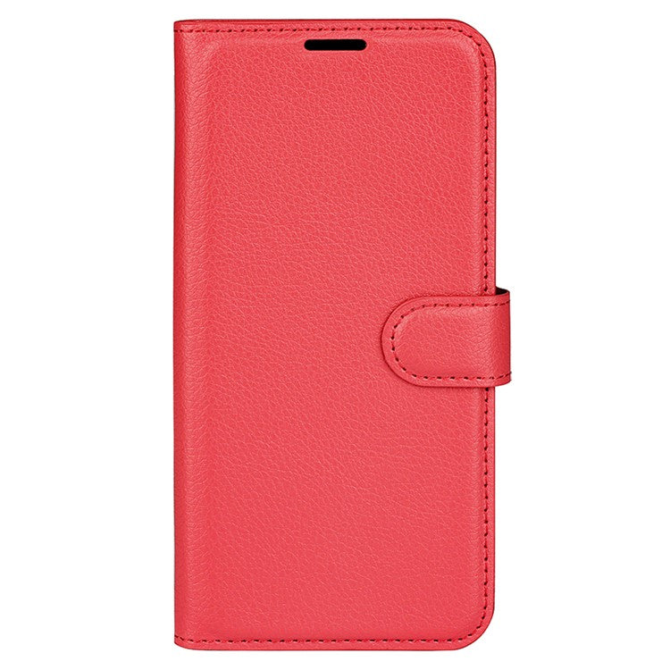 For OnePlus Ace 2V / Nord 3 5G Litchi Texture Wallet PU Leather Phone Case Stand Cover - Red