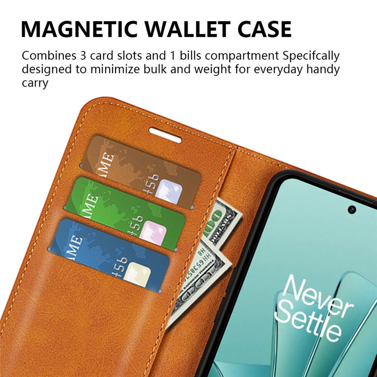 For OnePlus Ace 2V / Nord 3 5G PU Leather Wallet Case Stand Calf Texture Protective Phone Cover - Yellow