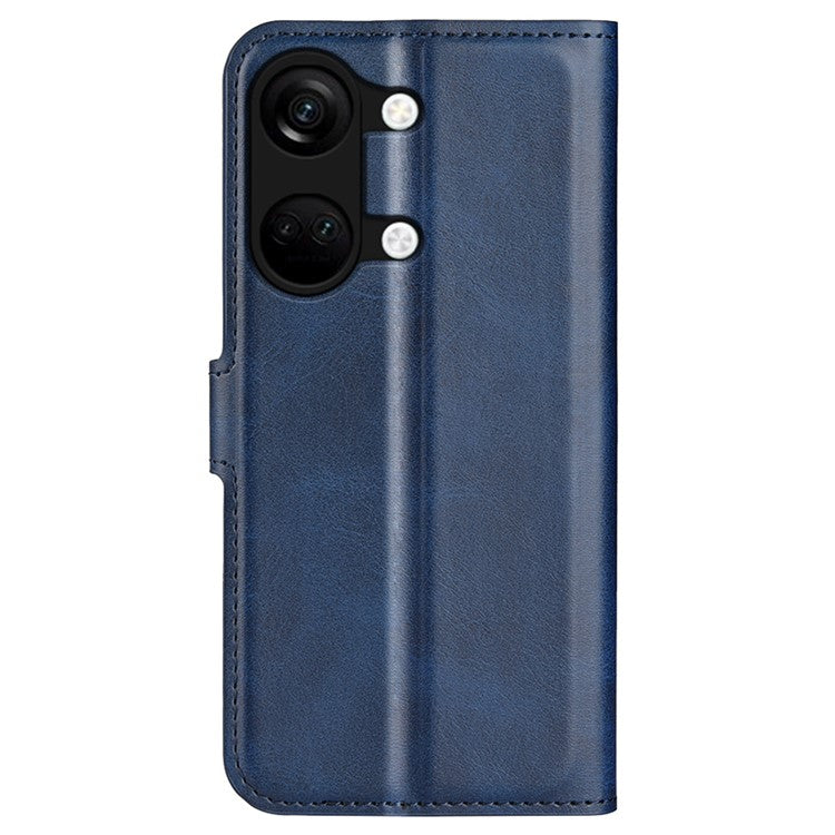 For OnePlus Ace 2V / Nord 3 5G PU Leather Wallet Case Stand Calf Texture Protective Phone Cover - Blue