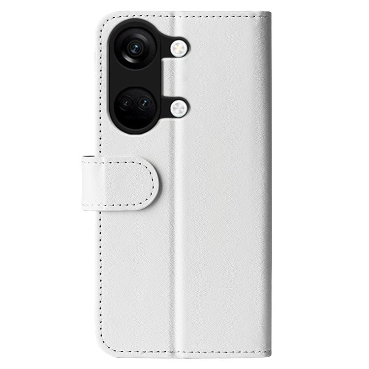 For OnePlus Ace 2V / Nord 3 5G Crazy Horse Texture Phone Wallet Case PU Leather Horizontal Stand Cover - White